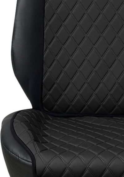 FH Group Car Seat Cushion – Neosupreme Single Front Seat Cover with Front Pockets, Airbag Compatible, Universal Fit Car Seat Cushion for Driver or Passenger Seat, SUV, Truck, Sedan & Van – Black - Image 3