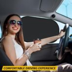 4 Pack Car Window Shade - 20″ × 12″ Car Side Window Covers for Baby, Cars Window Sun Shade, Glare Shield and UV Rays Protection for Your Child, Mesh Window Shades for Baby - Image 7