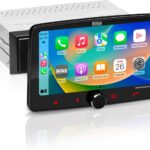 BOSS Audio Systems BVCP9700A-FL Single DIN Car Stereo Wireless Apple CarPlay, Android Auto, 7 Inch Touchscreen, Bluetooth, AM/FM Radio Receiver