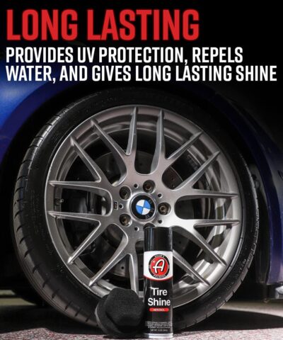 Adam's Polishes Aerosol Tire Shine 12oz - Fast, Easy, Effective Way to Add Gloss - No-Sling Use with or Without Tire Applicator - Image 5