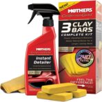 Mothers California Gold 3 Clay Bar Complete Kit, 3 80-gram Clay Bars + 16 oz. Instant Detailer + Microfiber Towel — Removes Contaminants, Restores Brilliance & Smoothness of Paint (07240)