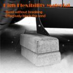 4PCS Universal Mud Flaps Splash Guards Car Mudguard with Night Reflectors Mudflaps and Accessories Set, Front and Rear Protection for Trucks Cars SUVs Vans (Black) - Image 2