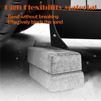 4PCS Universal Mud Flaps Splash Guards Car Mudguard with Night Reflectors Mudflaps and Accessories Set, Front and Rear Protection for Trucks Cars SUVs Vans (Black) - Image 2