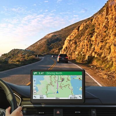 GPS Navigator for Car, 2026 Map 7 inch Touch Screen Car GPS 256-16GB,Voice Turn Direction Guidance, Support Speed and Red Light Warning, North America Lifetime map Free Update Truck(Black) - Image 2