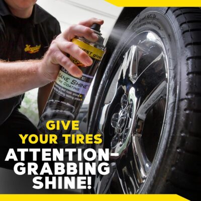 Meguiar's NXT Generation Insane Shine Tire Coating - Advanced High Gloss Tire Shine with Synthetic Polymers to Provide a Mirror-Like Shine and Prevent Browning and Premature Aging, 15 Oz Aerosol - Image 8