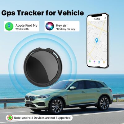 No Subscription GPS Tracker for Vehicles Work with Find My(iOS Only) Real Time Mini Tracker Tags Global Coverage Hidden Car Location Tracking Tags Device with Magnetic Case No Monthly Fee Required - Image 4