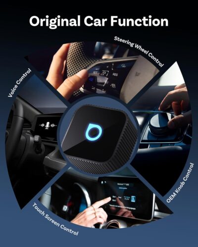 Ottocast Mini Cube 3.0 Wireless CarPlay & Android Auto Adapter 2026– Plug & Play, Fast Auto-Reconnect (Black) - Image 7