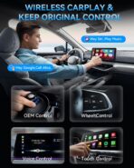 Wireless CarPlay Adapter for iPhone 2025 Upgraded, for Apple CarPlay Wireless Adapter, Plug and Play, Convert Wired Carplay for iOS 10+ - Image 5