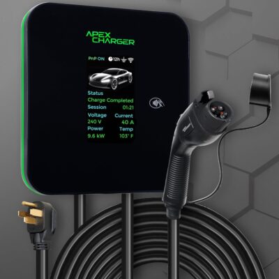 MACH 2:Fast Level 2 EV Charger 48 amp Garage-pro wall-Mount. Electric Vehicle Charging Station 4 Nema 14-50 Outlet. J1772 car Connector. Key Accessories: 30ft Cable & Tesla NACS evse Portable Adapter - Image 6