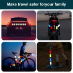 40 PCS Reflective Stickers, High Visibility Reflective Tape, Waterproof Safety Reflective Tape for Car Trailer Truck Bike Motorcycle, 1.18 x 3.15 Inch - Image 3