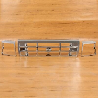 Grille & Headlight Bezel Silvery Compatible with 1992-1996 Ford Bronco F150 F250 1997 F350 & 1997 F250HD F350 Front Grill Lamp Cover Plastic(ABS) Replacement for FO1200173 FO2512130 FO2513131 - Image 9
