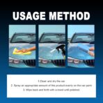 Sopami Car Coating Spray,Quick Effect Coating Agent,Quickly Coat Car Wax,Car Scratch Wax Polish Spray Waterless Wash,Oil Film Emulsion Glass Cleaner with towel (1 pcs) - Image 6