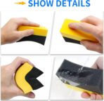 6 Pcs Tire Applicator Dressing Shine Sponge, Tire Dressing Applicator Pads, Color Polishing Sponge for Car Glass, Painted Steel & Porcelain - Image 4