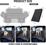 YJGF Dog Back Seat Extender for Truck,Truck Seat Cover Back Seat,Dog Hammock for Truck,Pet Seat Covers for Dogs,Hard Bottom Seat Extender for Dogs(Black,for Full Size Truck) - Image 6