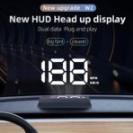 W2 General Motors HUD Head-Up Display - USB-Powered GPS Speedometer, Windshield Projector, Auto Brightness Sensor, Compatible with All Vehicles for Easy Installation (No OBD Required)(White) - Image 3