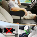 Timorn Car Armrest Cushion, Memory Foam Car Armrest Console,Car Center Console Armrest Pillow(Black) - Image 7
