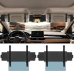 Veharvim Sun Visor Extender for Car (Polarized, UV400, PC Lens, 2 Side Sunshade), Car Visor Extender Sun Blocker, Visor Extender Attachment, Anti-Glare Sun Visor Accessory for Safe Driving (2 Pack)