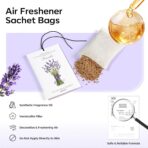 MYARO 12 Pack Lavender Scented Sachets | Odor Eliminator & Air Freshener for Drawer, Closet, Car, Shoes, Gym Bag, Suitcase | Home Fragrance Gift Set - Image 4