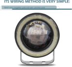 2 PCS Car Fog Light, 3" Angel Eye LED Fog Lamp, Super Bright Round Daytime Running Light Bulb, Universal for Most Cars Suvs (White) - Image 6