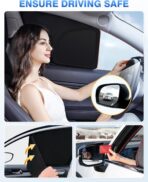 Sunshades for 2016-2022 Lexus RX Accessories Windshield Sun Shade Side Rear Window Shade Cover Sun Visor Shield Privacy Protection for Camping Keep Vehicle Cool Black 6PCS - Image 7