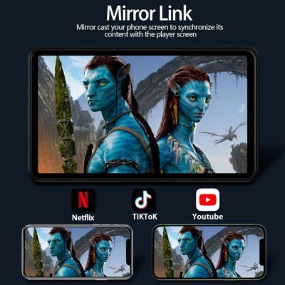 Wireless Carplay Screen for Car 7" HD Portable Car Stereo Touchscreen with Apple CarPlay and Android Auto with Mirror Link/Backup Camera/Bluetooth/GPS Navigation/AUX for All Vehicles - Image 3