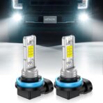 Marsauto H11/H8 LED Fog Light Bulb, 10000 Lumens 6000K White Super Bright & Compact H16/H8/H11 LED Bulb, 1:1 Mini Size Plug and Play Fog Lights, Side Marker & Parking Light Combos, Pack of 2 - Image 9