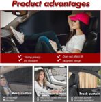 XCBYT Car Window Shades - 4 Pack Car Window Covers 99% UV Protection Magnetic Fordable Privacy Sun Shade for Baby - Image 3