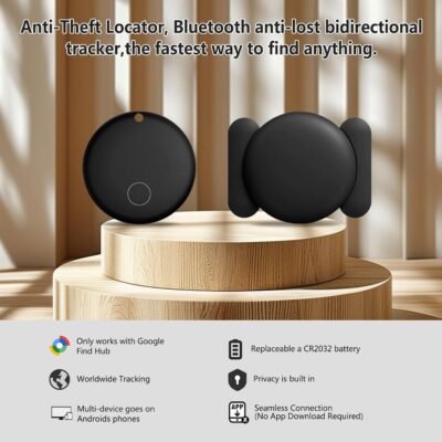 GPS Tracker for Vehicles,Hidden GPS Car Tracker with Magnetic Case,Work with Google Find My(Android Only),Real-time Global Coverage Car Locator for Truck,No Subscription&Monthly Fee/No SIM Card - Image 3