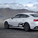 TOMALL 2Pcs 82'' Wave Flame Graphics Car Body Side Stickers Flame Racing Sports Stripe Decals for Car Universal Vinyl Waterproof Decal Decoration Accessories for Truck SUV Off-Road Vehicles (Black) - Image 5