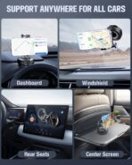 Magnetic Phone Holders for Your Car, Upgraded 360° Vacuum Car Phone Holder, 108+LBS Strongest Suction & 3000gf Magnetic, Car Phone Mount for 17 Pro Max 16 15 14 13 12/ Android Phones - Image 6