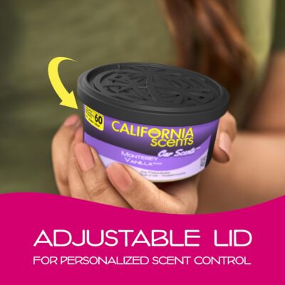 California Scents Can Air Freshener and Odor Neutralizer, Set of 12 Spillproof Cans for Home and Car, Assorted Scents, 1.5 Oz Each (Packaging May Vary) - Image 4