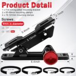 Quick Release Fire Extinguisher Mount Bracket for Jeep Wrangler TJ JK JL JKU Polaris RZR Ranger Cam-Am X3 Universal- Aluminum Adjustable Roll Bar Fire Extinguisher Bracket - Image 8