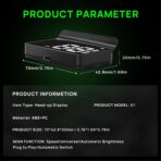 Heads up Display for Cars,Car HUD,Head up Display for Car,Digital GPS HUD Speedometer,USB Cable Plug and Play,Automatic Brightness Adjustment,Large Font Display (K1-White) - Image 8