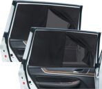 2PCS Car Side Window Shades, Magnetic Double Layer Car Sun Shade for Privacy Block Heat UV Full Shade & Half Shade Options, Vehicle Back Window Curtain for Baby & Kids