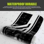 2 PCS Car Side Skirt Decals, 88.58" x 4.52" Long Stripes Stickers, PVC Auto Personalized Stickers, Waterproof Body Decoration, Universal for Most Cars, Trucks, SUVs (Black) - Image 4