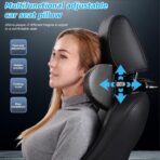 Mandark Car Neck Pillow, Memory Foam Vehicles Adjustable Support Headrest Pillow with Hook ＆ Tablet Phone Holder Mount, Multifunctional Auto Interior Accessories, Universal for SUV RV Truck (Black) - Image 5
