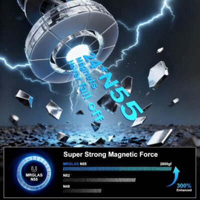 Vacuum Magnetic Suction Car Phone Holder Fold-able and and Hands-Free 360° Adjustable Rotation Phone Mount, Compatible with All Smartphones - Image 5