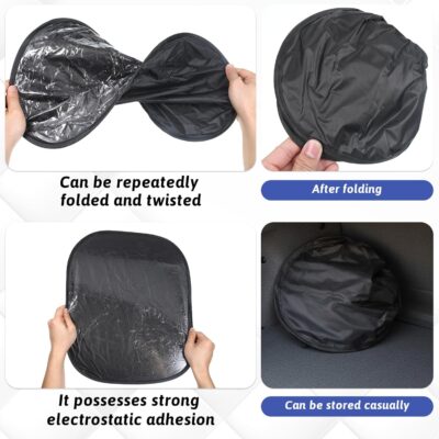 4PCS Car Window Shade Car Side Window Covers Automobile Sunshade Front and Rear Windows Sunshades - Image 3