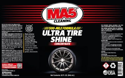 MA5X Ultra Tire Shine | Wet-Look Car Tire Shine Spray & Protectant | Tire Black Finish, No-Sling Formula, Professional Concentrated Shine | 32oz Spray Bottle | Pack of 1 - Image 2