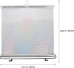 Car Side Window Sunshade with Suction Cup, Silver Laser Reflective Film, 40x60cm Retractable Privacy Shade for Automotive Heat Insulation and UV Protection, Suitable for Cars - Image 2