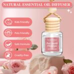 6 Pack Car Air Freshener, Long Lasting Natural Essential Oil Fragrance Diffuser - Pink Sparkle Champagne, Moonlit Gardenia & Nocturne Rose, Hanging Female Perfume Car Accessories Decor Gift - Image 7