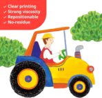 DECOWALL SG2-2107 Construction Transportation Wall Decals Car Truck Tractor Road Stickers for Kids Boys Living Room Decor Bedroom Playroom Nursery Peel and Stick Removable - Image 5