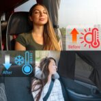 2PCS Car Side Window Shades, Magnetic Double Layer Car Sun Shade for Privacy Block Heat UV Full Shade & Half Shade Options, Vehicle Back Window Curtain for Baby & Kids - Image 5