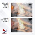 Fire Blanket - 1500F CE Certified Emergency Fire Blanket for Home and Kitchen. 500GSM Fabric & 0.5mm Thick - 100% Fiberglass Fire Extinguisher for Car,Warehouse Office - 2pc (40x40 inches) by Supa Ant - Image 9
