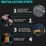 2Pack Car Window Film, Sun Visor Strip Tint Film, Auto Tint Film, Car Front Windshield Protect Shade Sticker, Windshield Solar Protection Film for Shading and Filtration (Gradient Golden) - Image 6