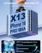 2026 Upgrade TEC & Fan Dual Cooling Magnetic Wireless Car Charger, For Magsafe Car Charger Mount, RGB, Air Vent 15W Fast Wireless Charging Car Phone Holder for iPhone 17/16/15/14/13/12, Samsung ＆Pixel - Image 3