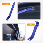 GOOACC 5PCS Auto Trim Removal Tool Kit No-Scratch Pry Tool Kit for Car Door Clip Panel & Audio Dashboard Dismantle -5PCS - Image 5