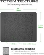 Car Dashboard Non Slip Mat, JIMISHA Anti Slip Pad, Anti Slide Sticky Dash Pad, Multifunctional Fixate Gripping Gel Pad for Radar Detector, Cell Phone, Keys, Glass, GPS, Coins 6.3x5.1 inch (2 Pack) - Image 2