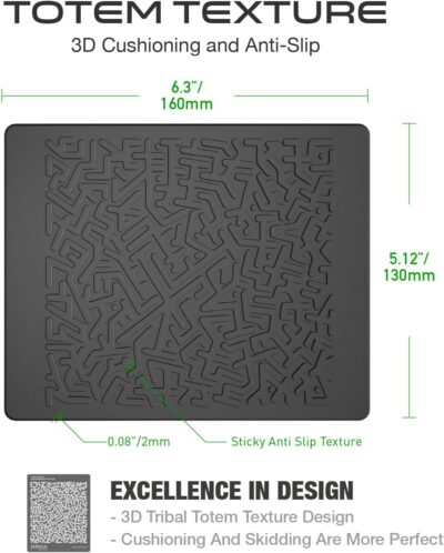 Car Dashboard Non Slip Mat, JIMISHA Anti Slip Pad, Anti Slide Sticky Dash Pad, Multifunctional Fixate Gripping Gel Pad for Radar Detector, Cell Phone, Keys, Glass, GPS, Coins 6.3x5.1 inch (2 Pack) - Image 2