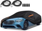 16-Layer Special Full Car Cover Fit for 2006-2023 MERC-edes Benz S Series S400 S550 S63 AMG, Ultra Heavy 600D Oxford Cloth, All-Weather Protection Summer Sun Exposure Winter Snow Rain Dust UV